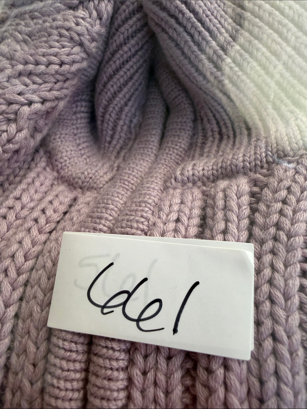 Women’s Talbots Lavender Purple Ribbed Zip Front Cardigan Sweater Mock Neck Sz M - Picture 7 of 7